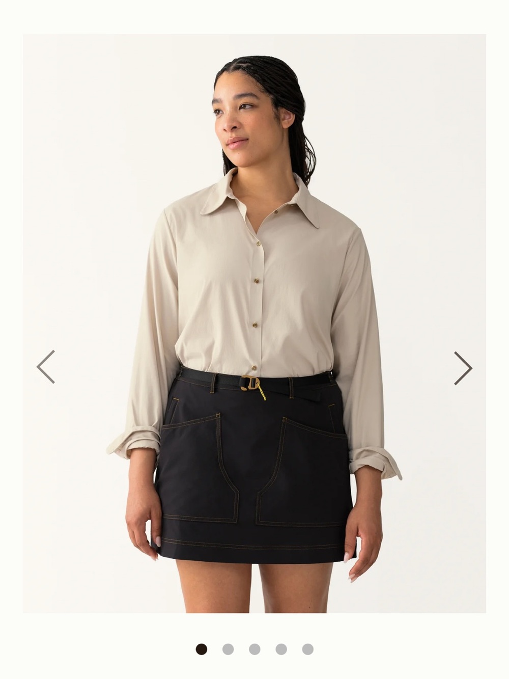 NWT HikerKind 8 Pocket Skort - Basalt (Black) - XXL - never worn